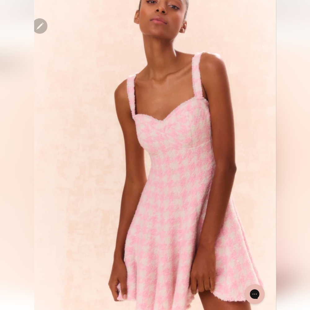 **Last One Sz 10**LoveShackFancy Josalie Tweed Dress - Picture 4 of 16